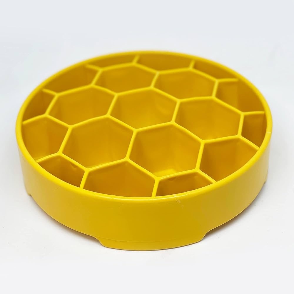 Soda pup slow feed bowl honeycomb